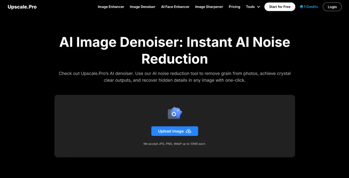 Free AI Image Denoiser – Remove Photo Noise Instantly