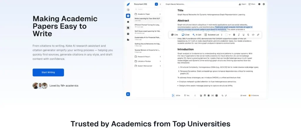 Koke AI Review: Efficient Citation Generation in 2025
