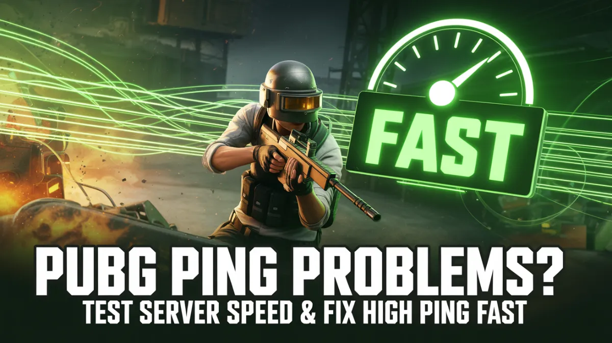 PUBG Ping Problems? Test Your Server Speed & Fix High Ping Issues Fast
