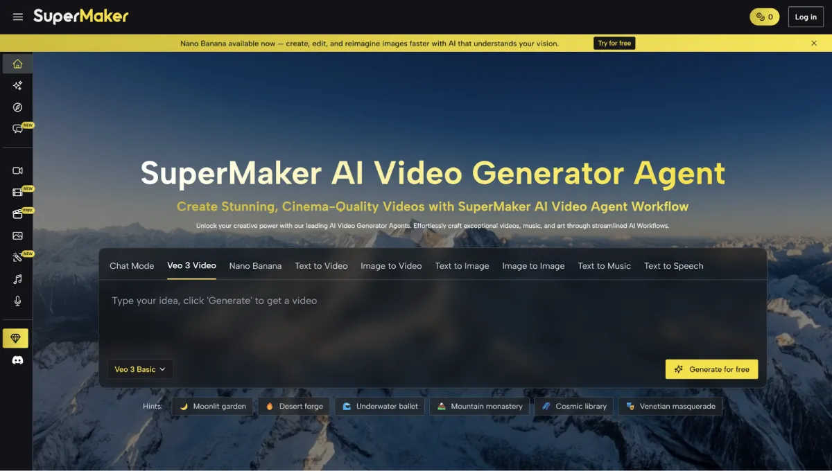 SuperMaker AI + Google Veo 3: The Ultimate AI Video Generator to Turn Any Idea into a Stunning Video