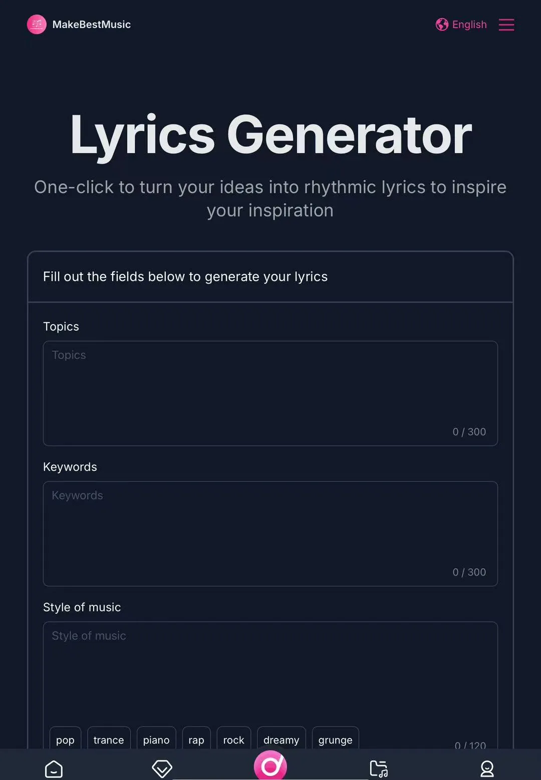 Lyrics Generator
