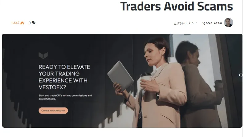 VestoFX.net Warns: “Guaranteed Returns” Are a Major Red Flag in Trading