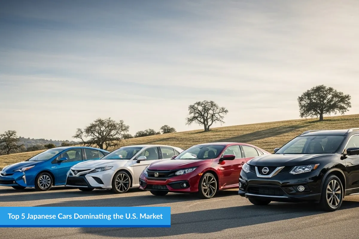 Top 5 Japanese Cars Dominating the U.S. Market