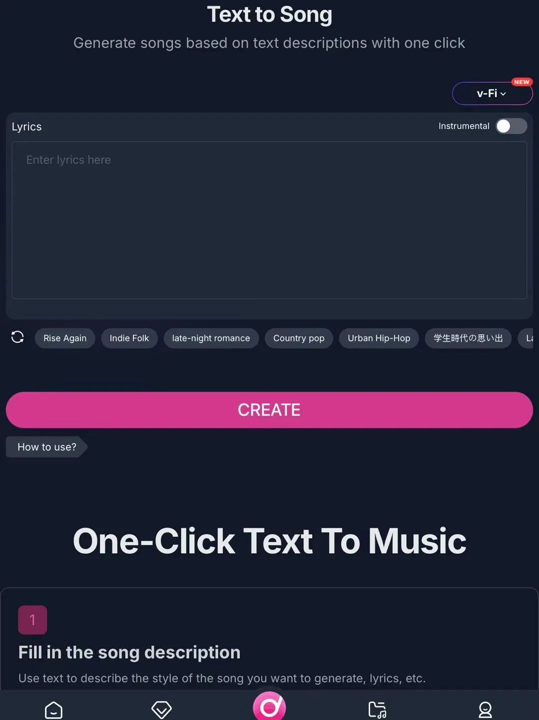 Text to music