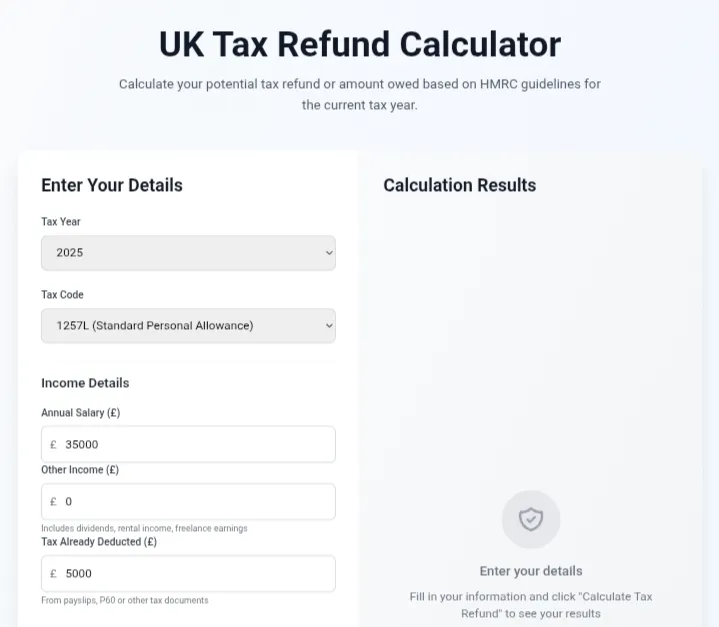 Maximize Your 2025/26 Refund with an Accurate Tax Refund Calculator