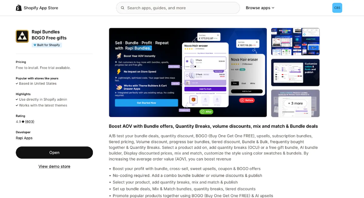 Rapi Bundles BOGO Free gifts