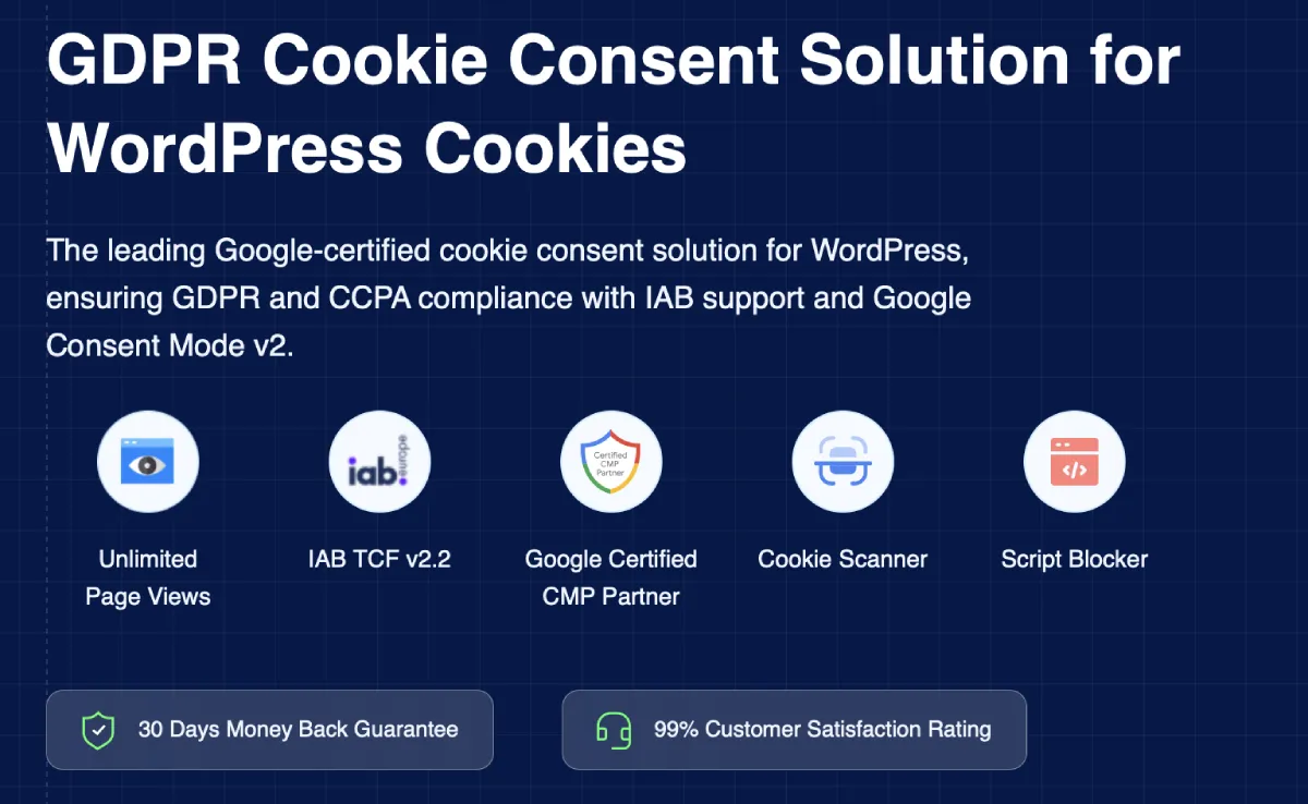 GDPR Cookie Consent Plugin
