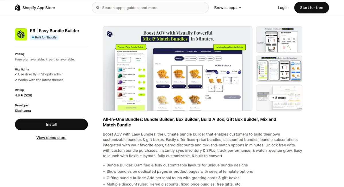 EB | Easy Bundle Builder