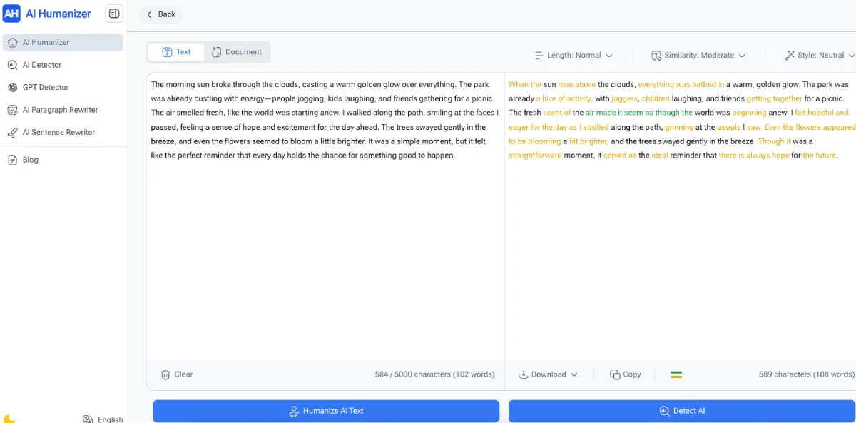 AI Humanizer: Humanize AI Text Online Free