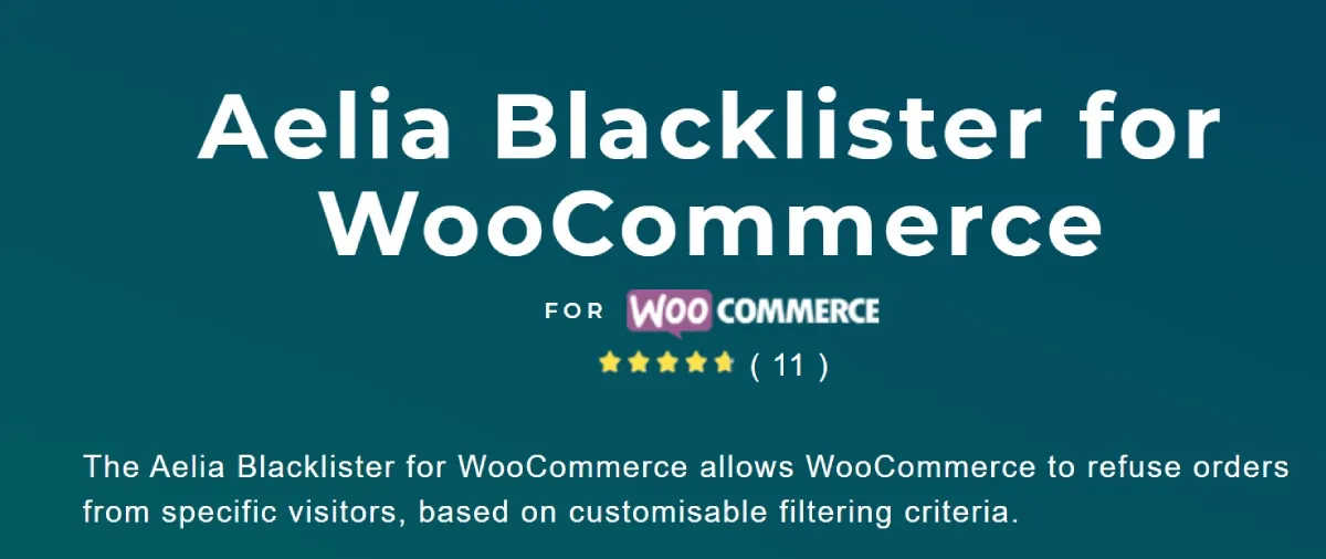 Aelia Blacklister for WooCommerce