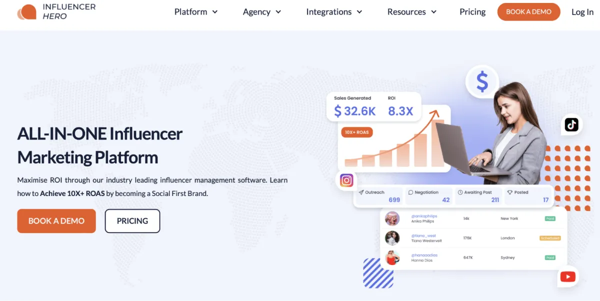 Influencer Hero