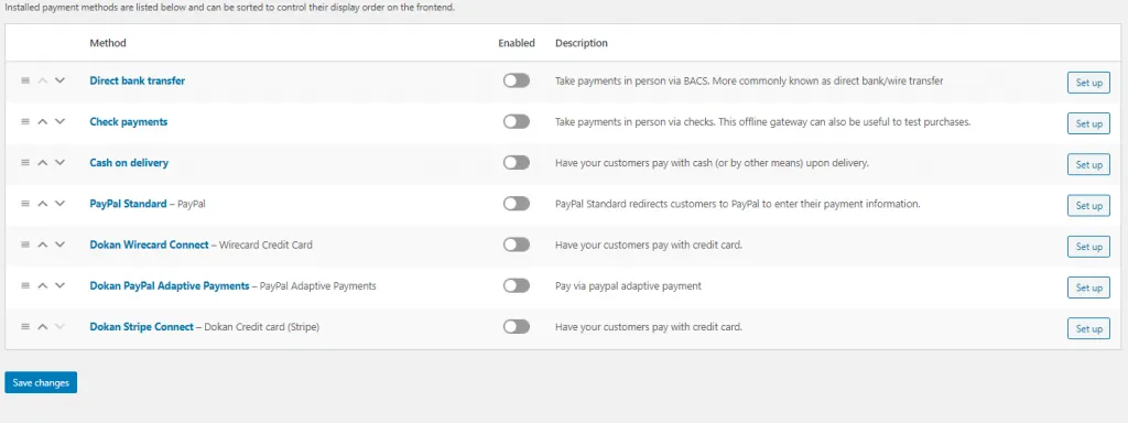 Easy Payment Setup