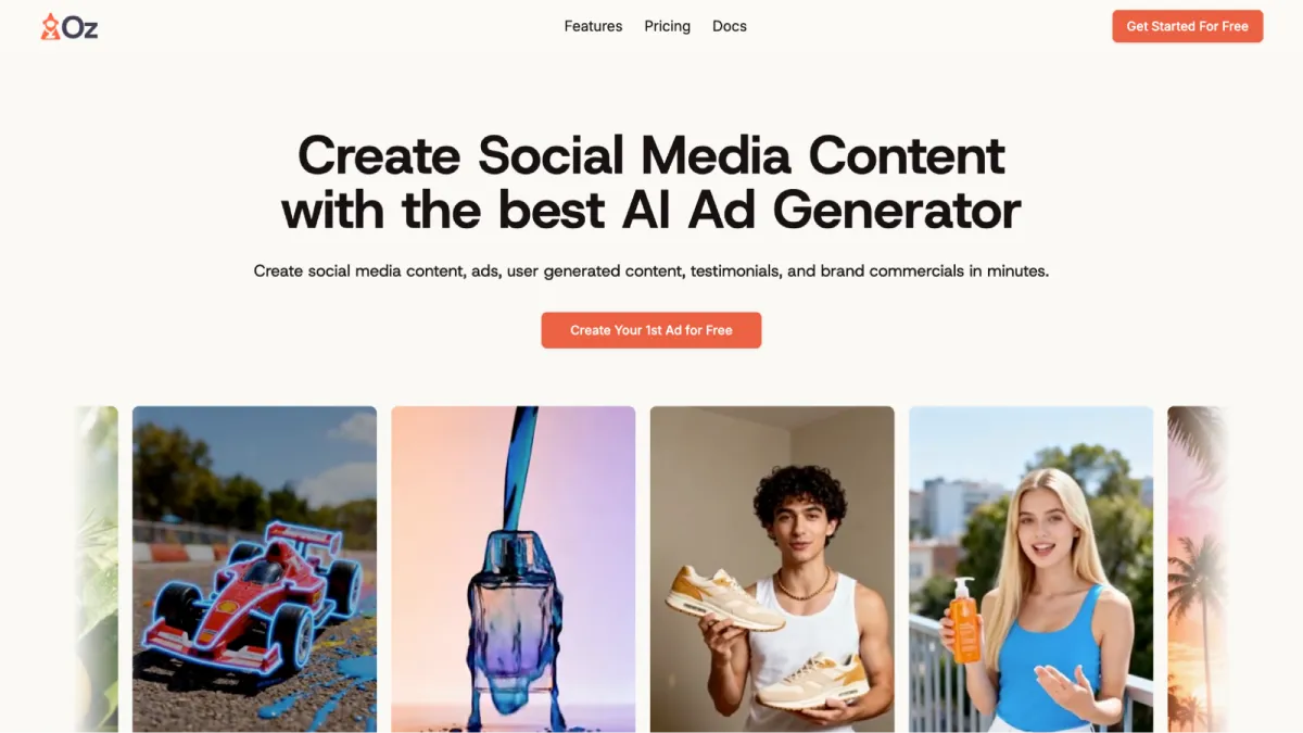 Heyoz (Best All-In-One AI Tool for Ad Creatives and Social Content)
