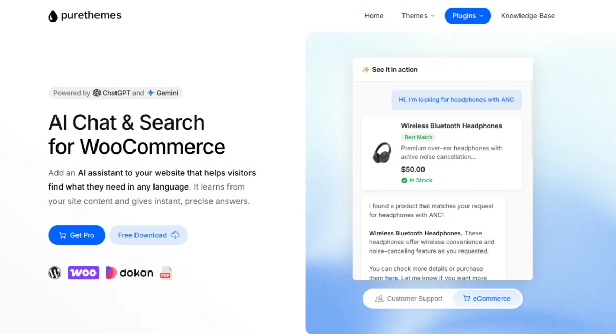 AI Chat & Search Pro - Best Value for WooCommerce Owners
