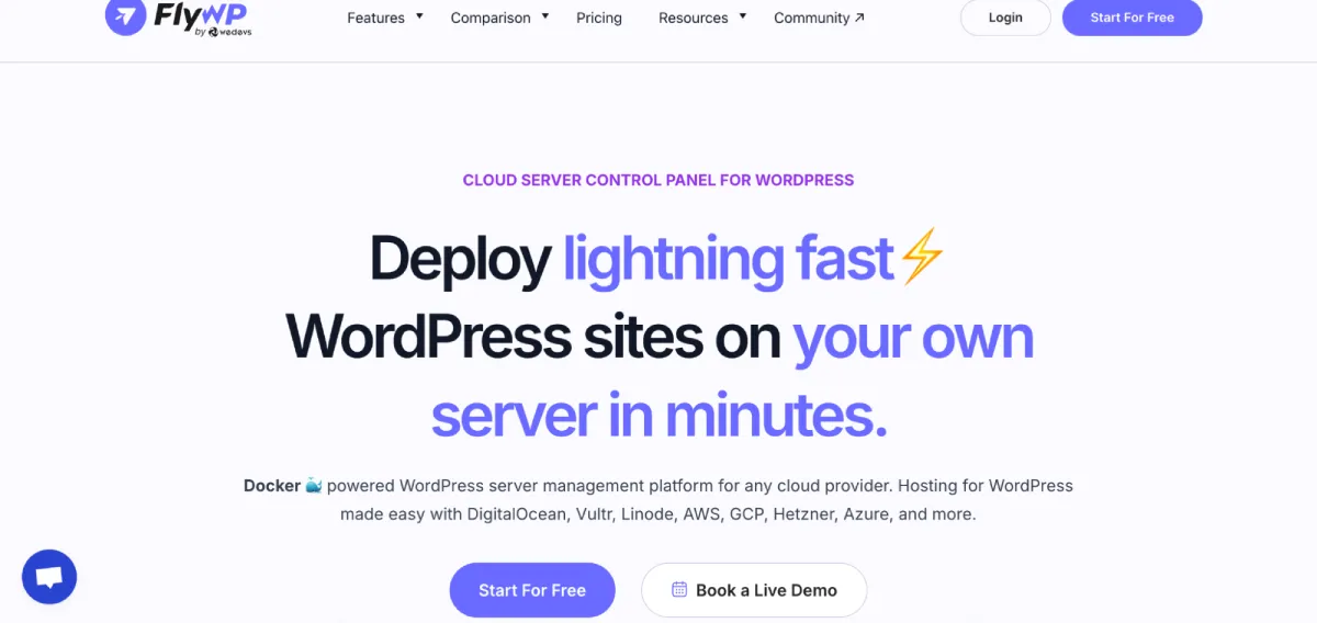 FlyWP (Docker-Based Powerhouse)