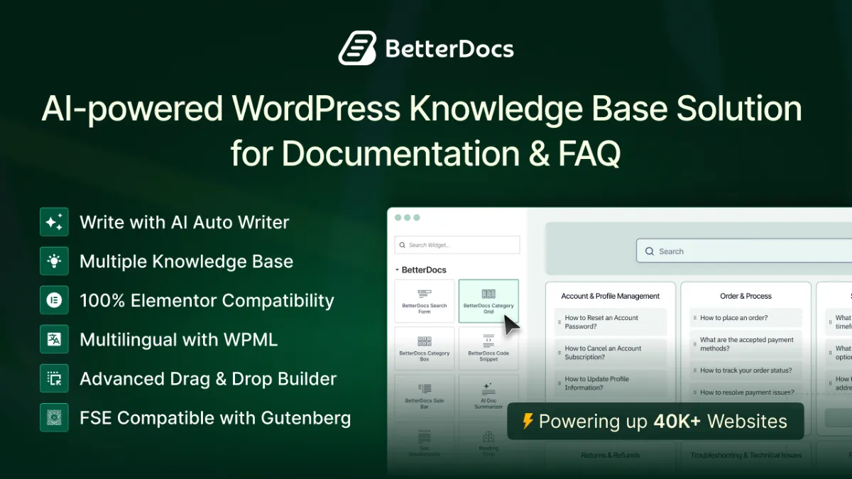 Best AI-Powered WordPress Knowledge Base Plugin in 2026: Why BetterDocs Stands Out