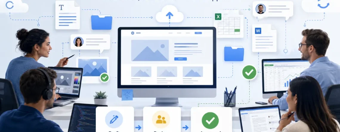 Website Content Workflow for SEO Assets and Client Approvals