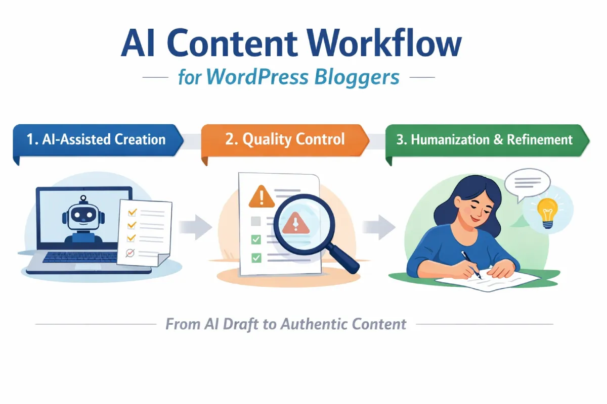 The Complete AI Content Workflow for WordPress Bloggers: From Detection to Humanization