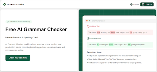 AI Grammar Checker