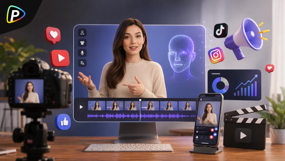 How to Create Social Media Marketing Videos with an AI Avatar Generator