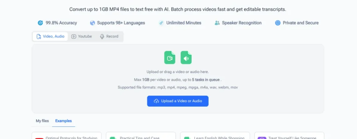 Stop Wasting Time Typing: Elevate Your Content with Video Transcriber AI, Your Go-To Tool for Effortless MP4 to Text