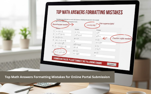 Top Math Answers Formatting Mistakes for Online Portal Submission