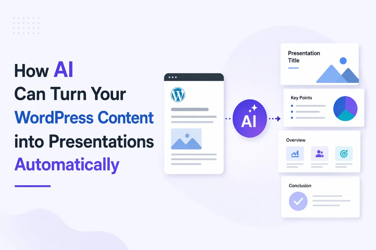 How AI Can Turn Your WordPress Content into Presentations Automatically