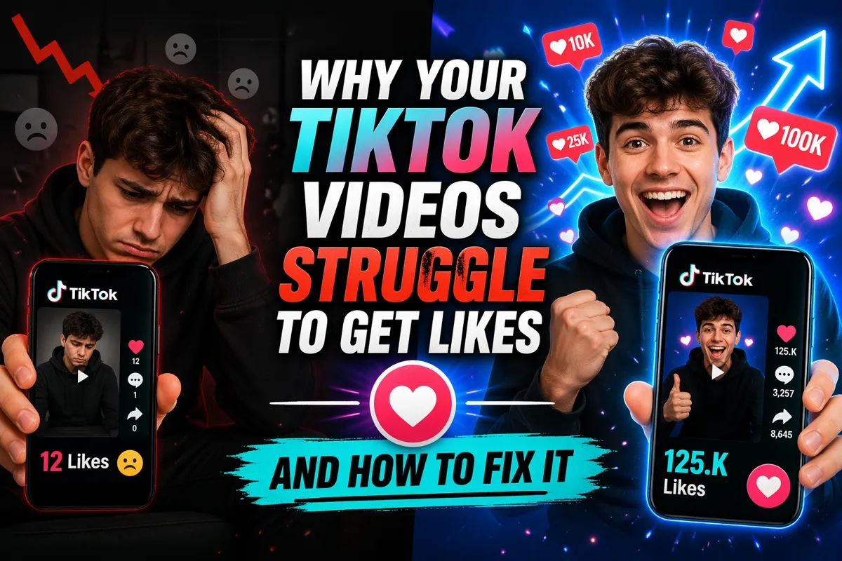 Why Your TikTok Videos Struggle To Get Likes And How To Fix It