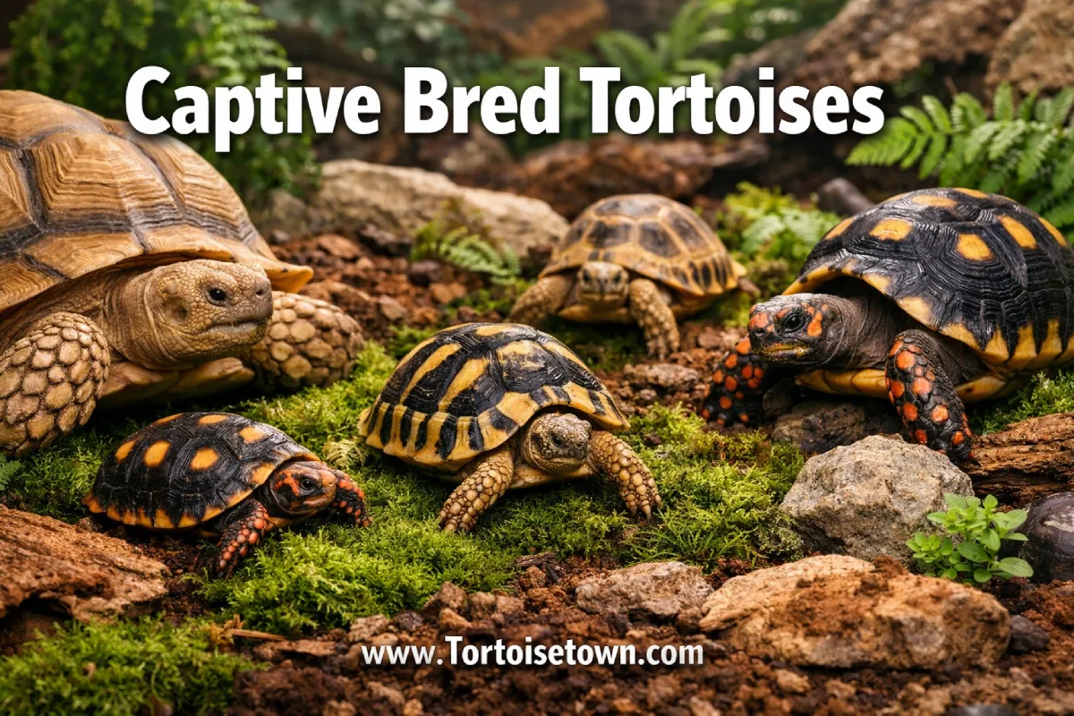 Captive Bred Tortoises: The Complete Species Guide & Tortoise for Sale Resource