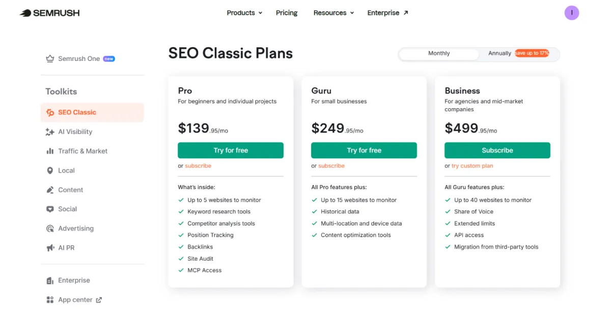 SEMrush API