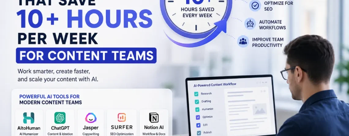 AI Tools That Save 10+ Hours Per Week for Content Teams