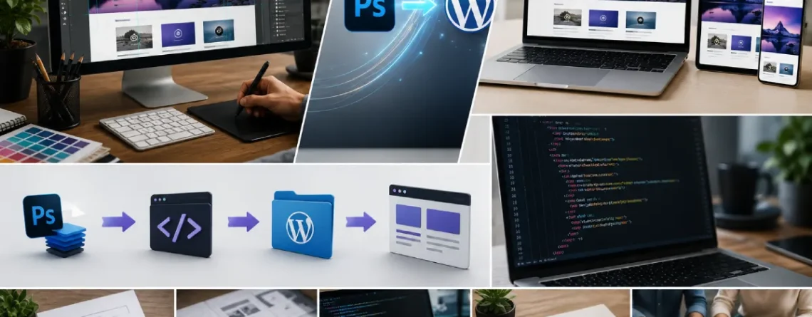 PSD to WordPress Theme Conversion: How to Turn Mockups into a Fully Functional Website