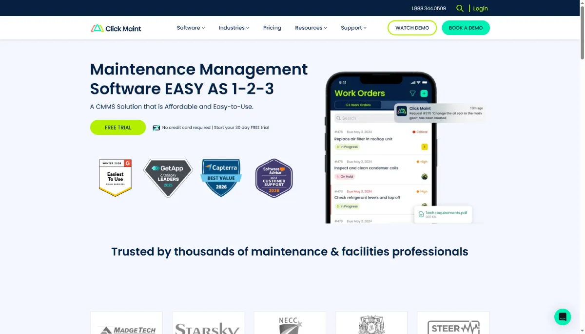 Click Maint CMMS