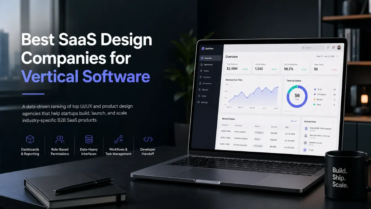 Best SaaS Design Companies for Startups Building Vertical Software
