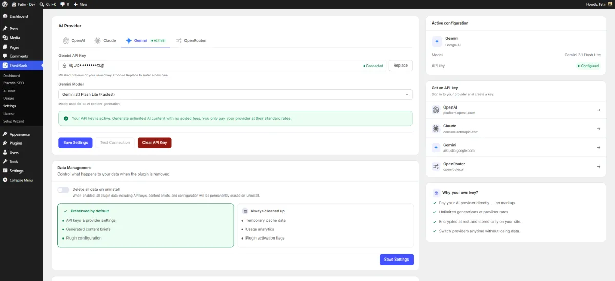 Configuring your AI API for automated optimization