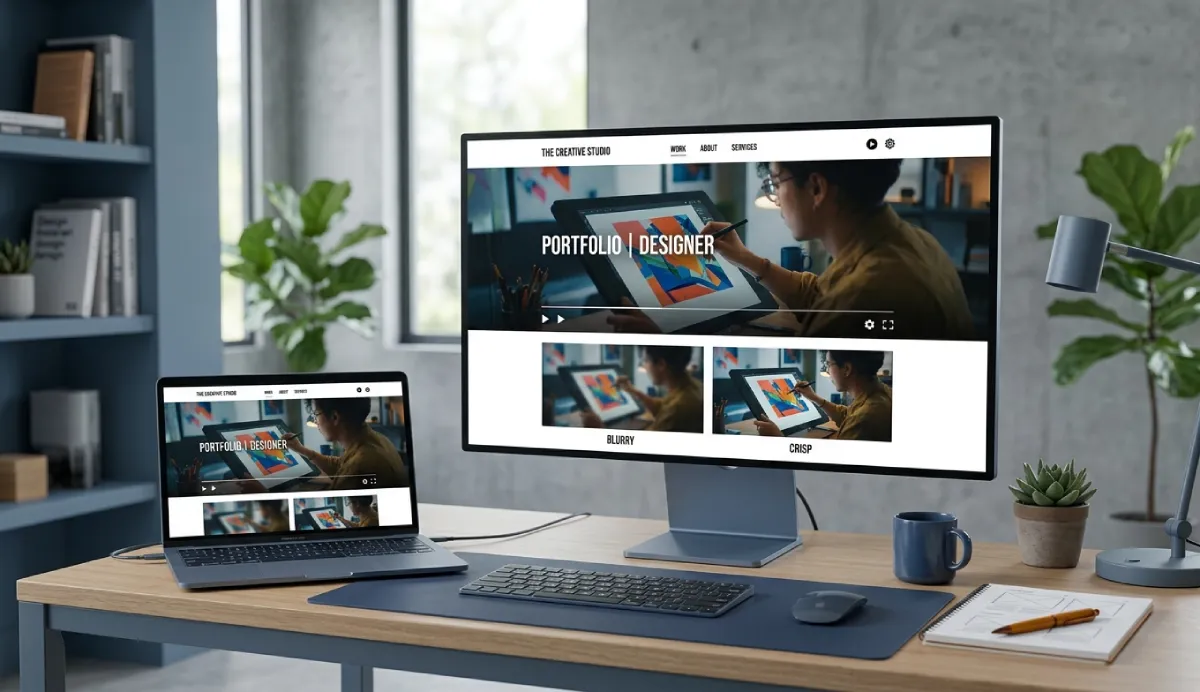 How to Make Web & Portfolio Video Look Sharp on Modern Displays in 2026