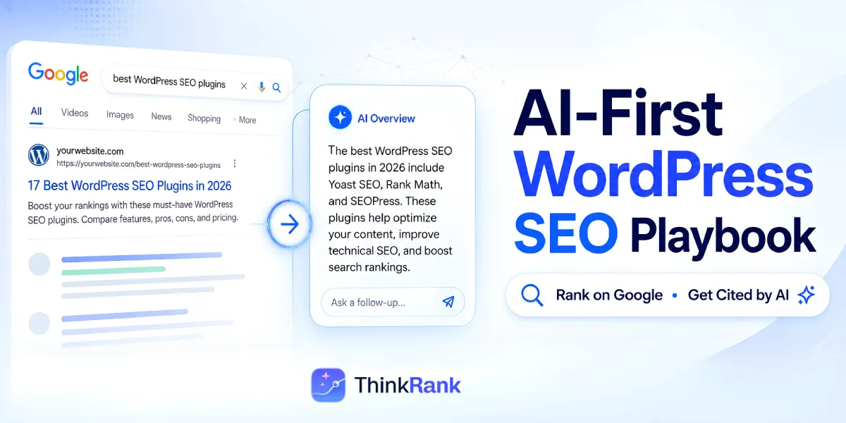 How to build an AI-first WordPress SEO Playbook in 2026